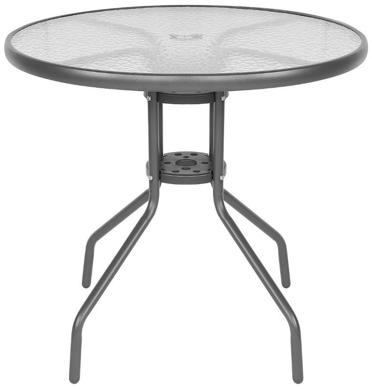 Saska Garden, zestaw mebli ogrodowych, ciemny szary