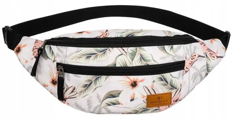 Saszetka na biodro, nerka, biała, Rovicky