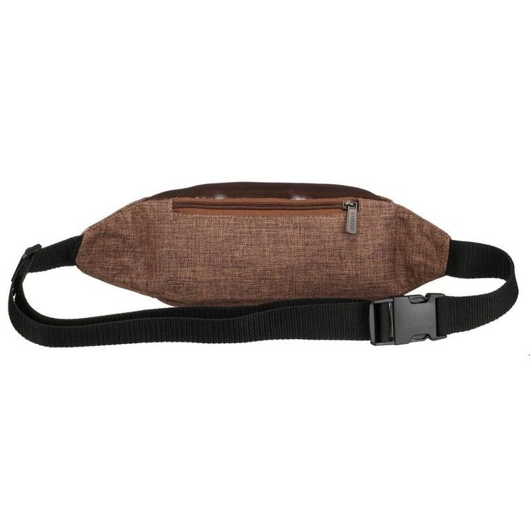 Saszetka na biodro, nerka, brązowa, Loren