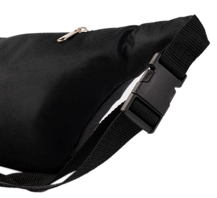 Saszetka na biodro, nerka, czarna