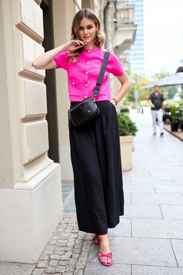 Saszetka na biodro, nerka, czarna, skóra ekologiczna, Rovicky