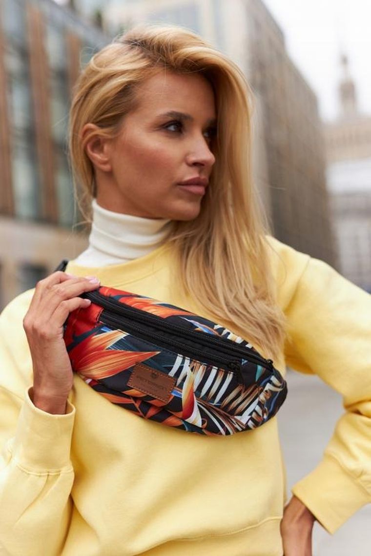 Saszetka na biodro, nerka, mix, Peterson