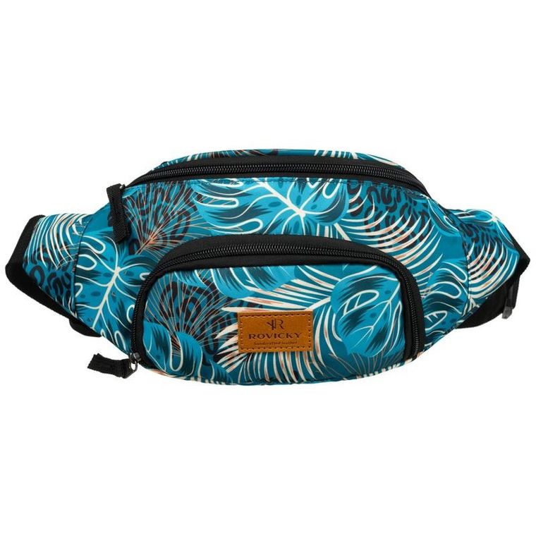 Saszetka na biodro, nerka, niebieska, Rovicky