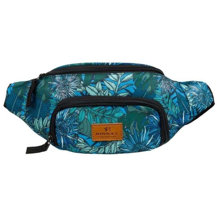 Saszetka na biodro, nerka, niebieska, Rovicky