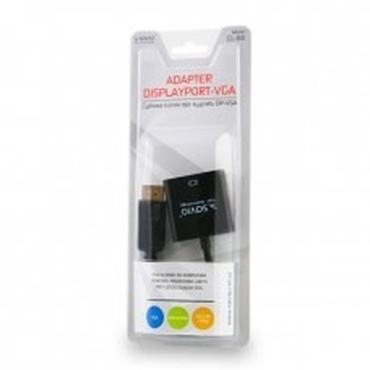 Savio, adapter, CL-90, DisplayPort M - D-Sub (VGA) F, 0,20m, czarny