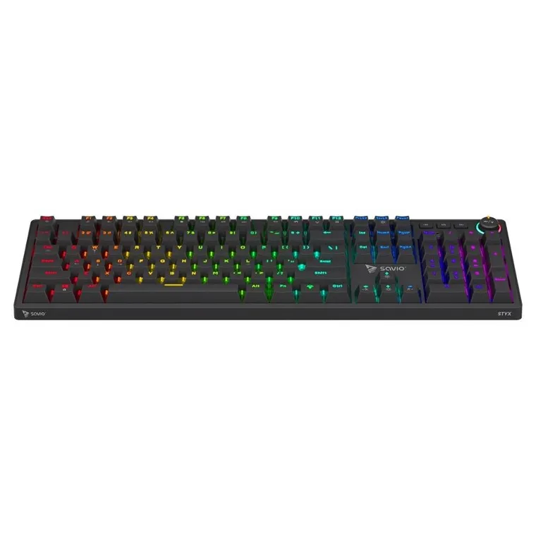 Savio, Styx, klawiatura mechaniczna, outemu, brązowy, Hot Swap RGB