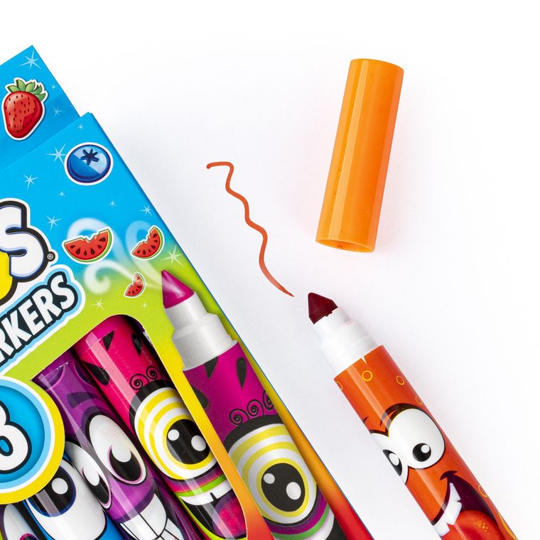 Scentos, pachnące markery, śmieszne minki, 8 kolorów