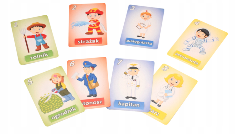 Schemat, Zawody, Piotruś i Pamięć, talia kart