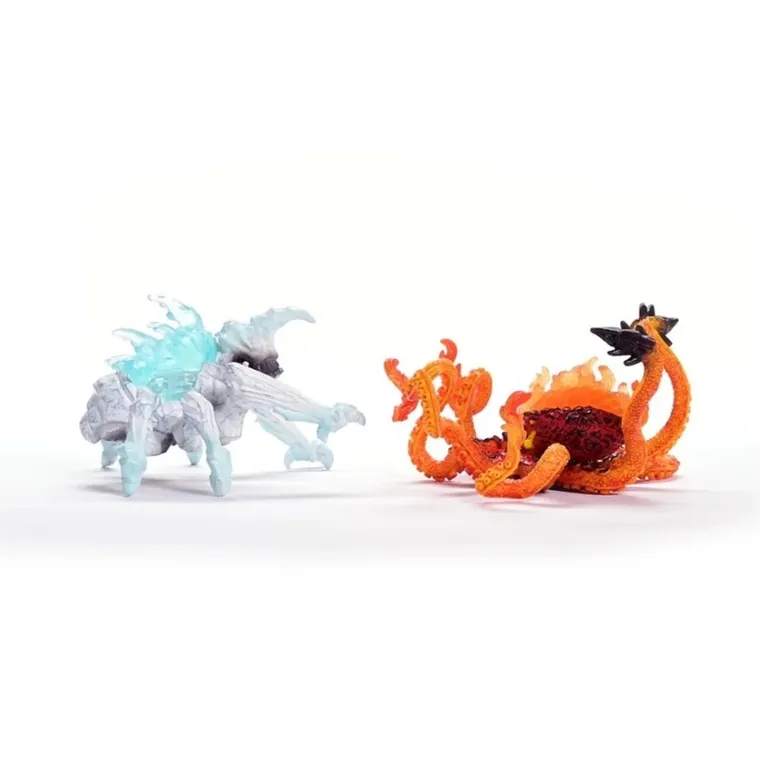 Schleich, Eldrador Creatures, Lodowy Robal kontra Ognisty Kraken, figurki, 70826