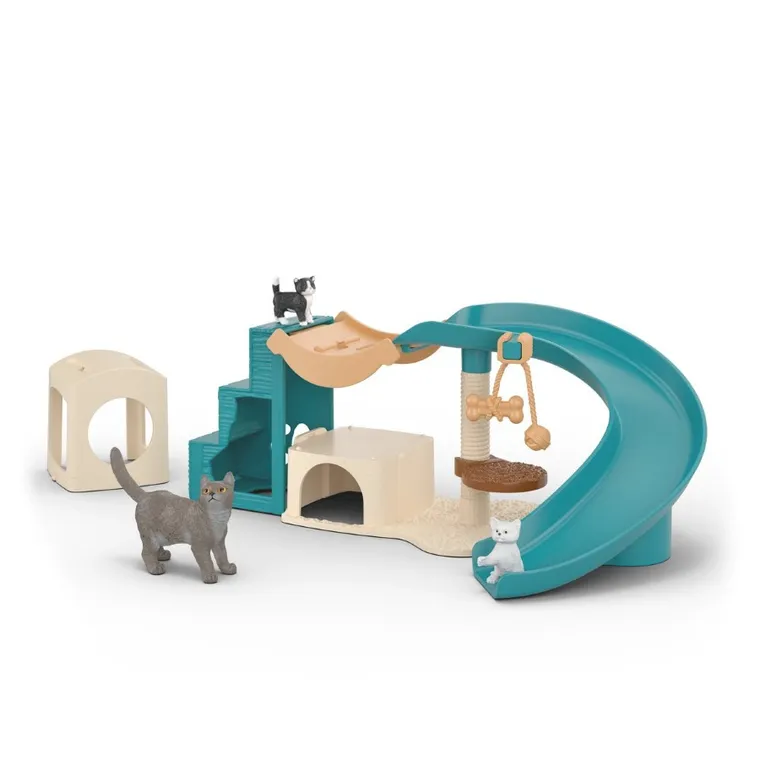 Schleich, Farm World, Plac zabaw dla kotów, zestaw, 42764