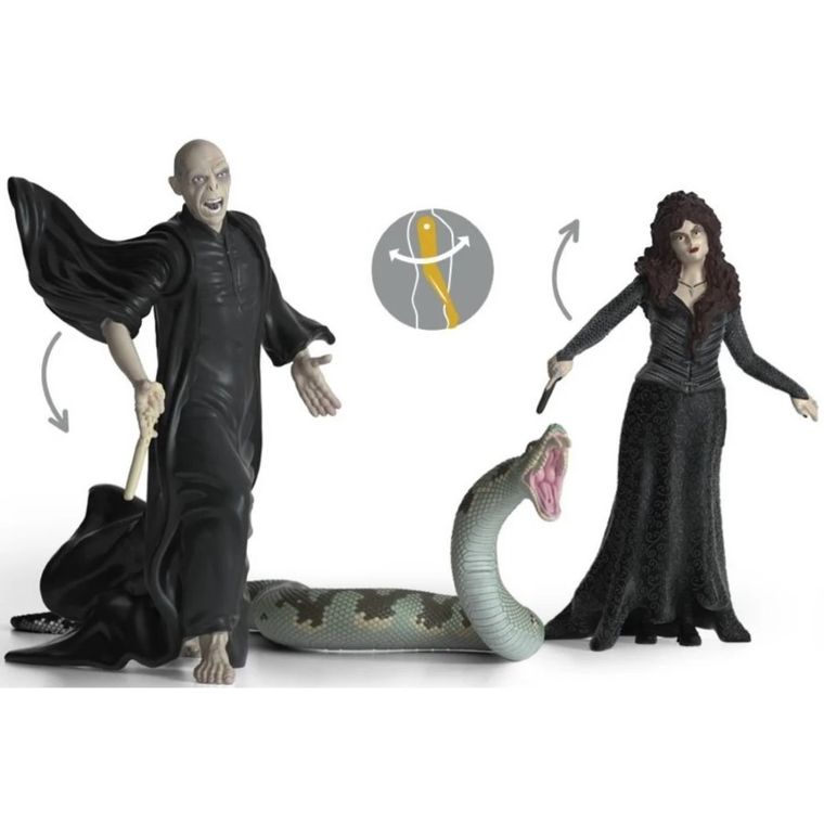 Schleich, Harry Potter, Lord Voldemort, Nagini i Bellatriks Lestrange, figurki, 42684