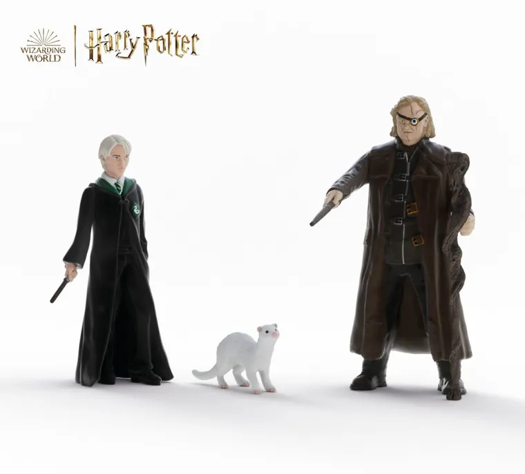Schleich, Harry Potter, Szalonooki Moody i Draco Malfoy z fretką, zestaw figurek, 14907