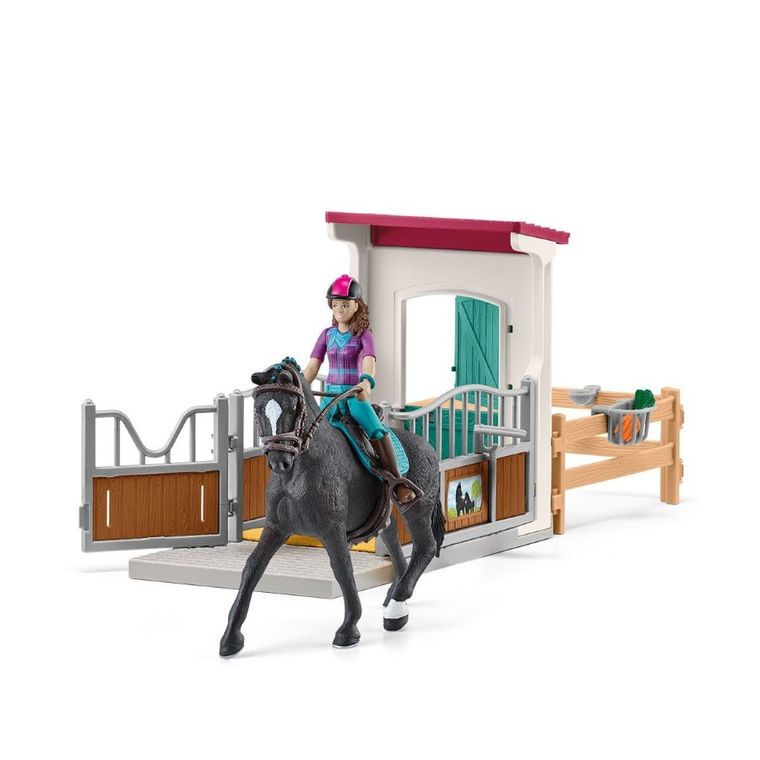 Schleich, Horse Club, Boks dla koni: Lisa i Storm, zestaw, 42709