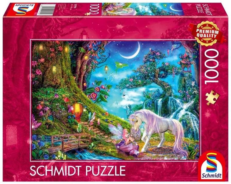 Schmidt, Jednorożec i wróżka, puzzle, 1000 elementów