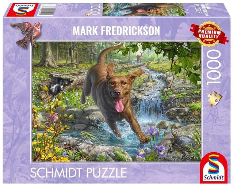 Schmidt, Mark Fredrickson, Spacer z psem, puzzle, 1000 elementów