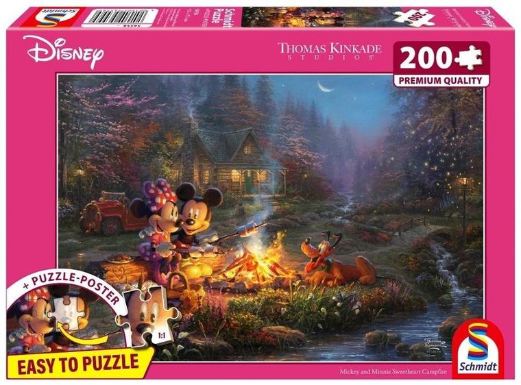 Schmidt, Thomas Kinkade, Myszka Miki & Minnie, puzzle, 200 elementów