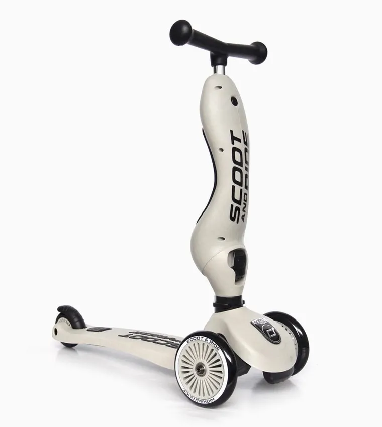 Scoot & Ride, Highwaykick 1, jeździk i hulajnoga 2w1, Ash