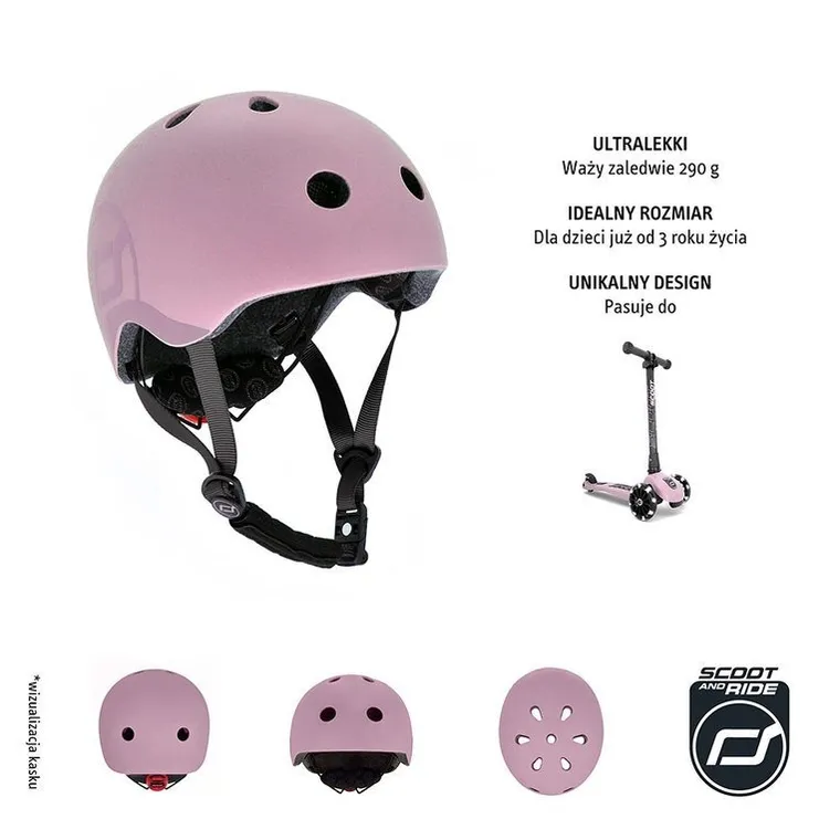 Scoot & Ride, kask, Rose, rozmiar S-M