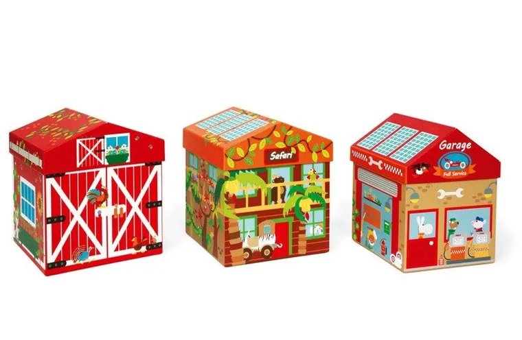 Scratch, domek z figurkami, garaż