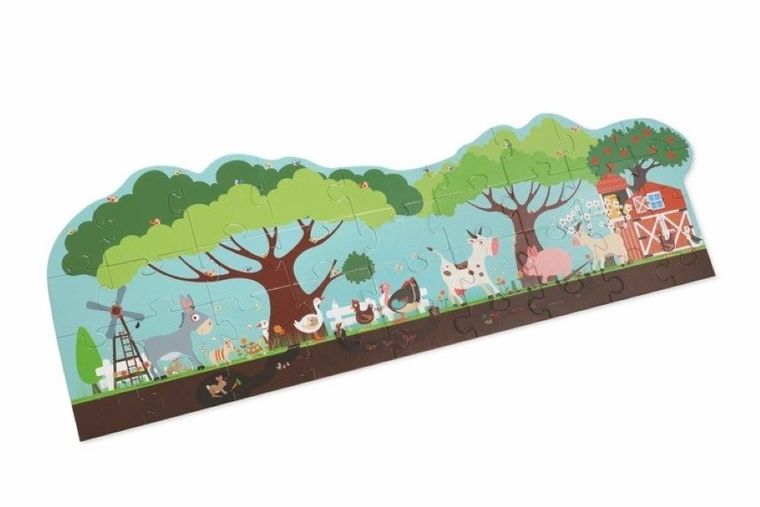 Scratch, Farma, puzzle podłogowe, 36 elementów