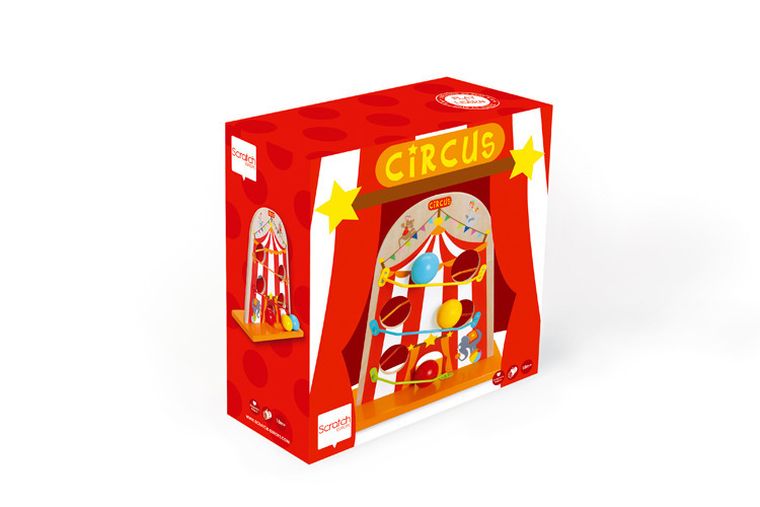 Scratch, kulodrom, cyrk, zabawka niemowlęca