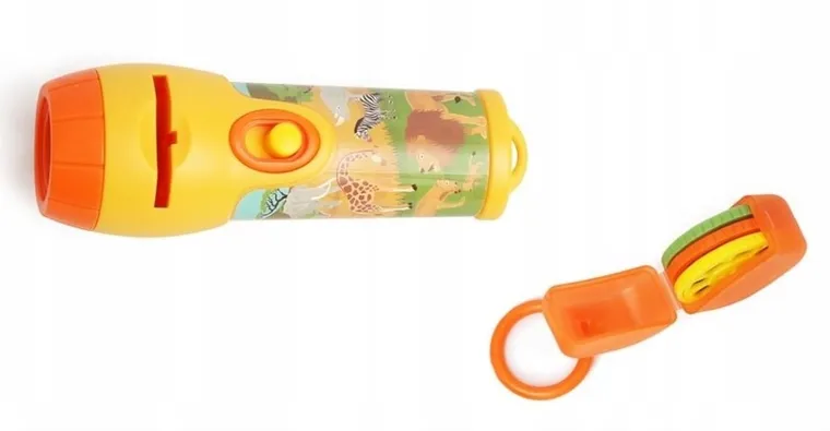 Scratch, latarka z projektorem, dzikie zwierzęta, 24 obrazy