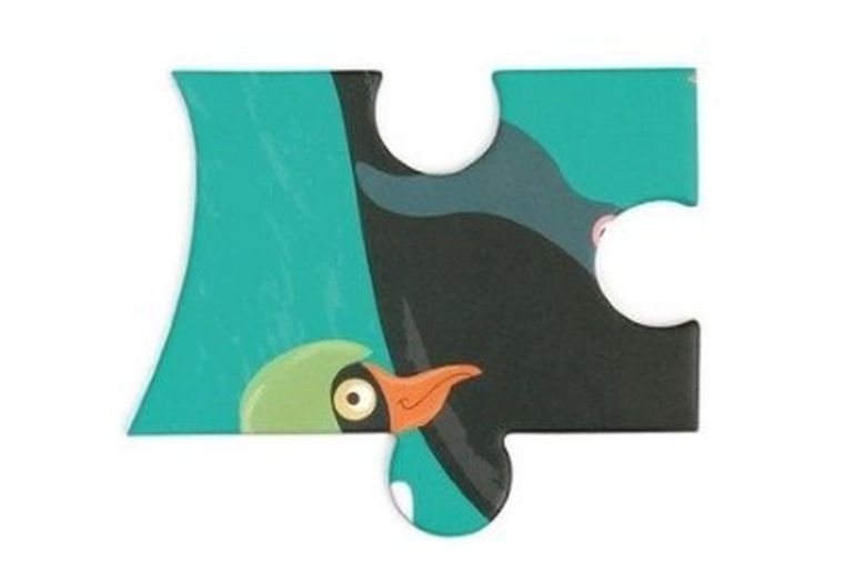 Scratch, Wieloryb, puzzle konturowe, 60 elementów