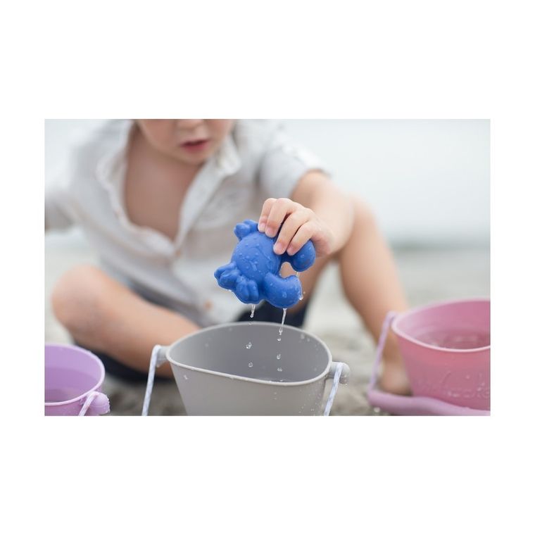 Scrunch, silikonowe foremki do piasku, Rust, 4 szt.