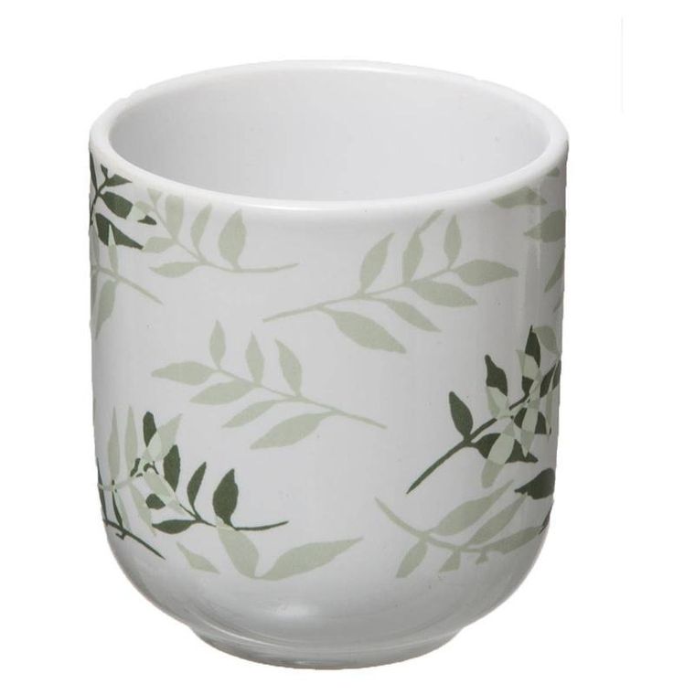 Secret de Gourmet, ceramiczne kubki z bambusowymi podkładkami, 4 szt., 130 ml