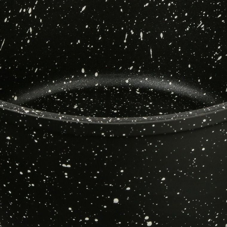 Secret de Gourmet, garnek aluminiowy z pokrywką, marmurowa powłoka, 24 cm