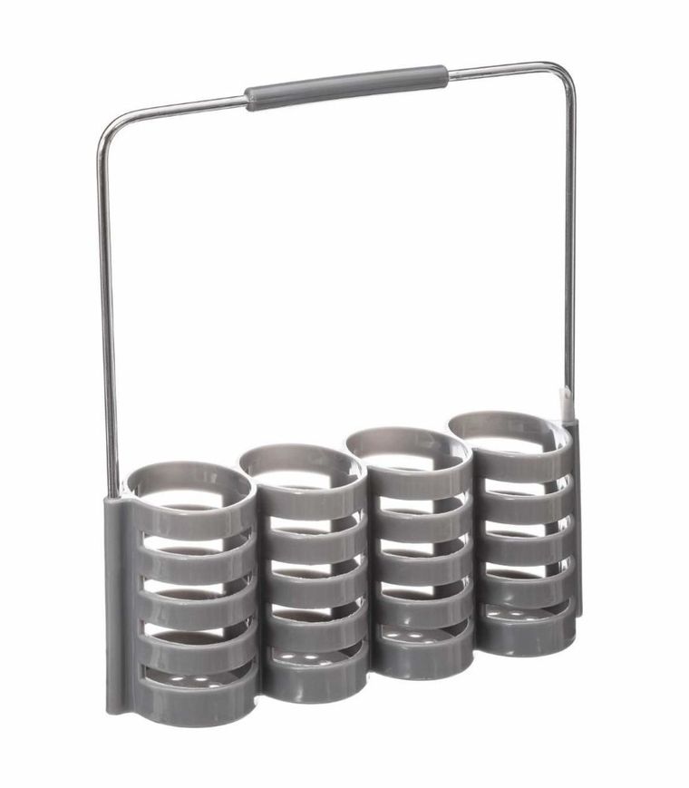 Secret de Gourmet, komplet sztućców geo z ozdobną rączką + stojak, 2w1