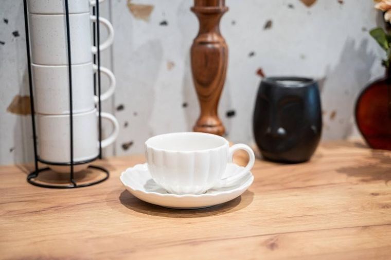 Secret de Gourmet, porcelanowa filiżanka ze spodkiem, Romy, Ø 6 cm