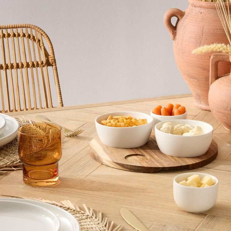 Secret de Gourmet, Tapas, półmisek z ceramicznymi miseczkami