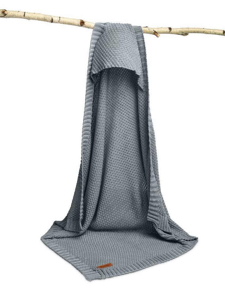 Sensillo, Bamboo, kocyk-otulacz z kapturem, grafitowy