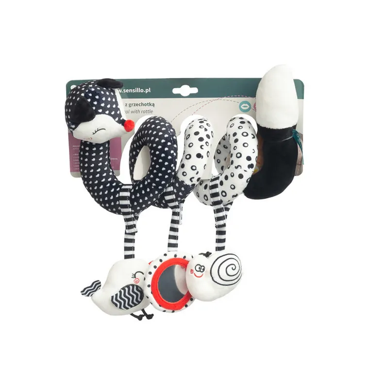 Sensillo, Black&White, sprężynka edukacyjna, lisek