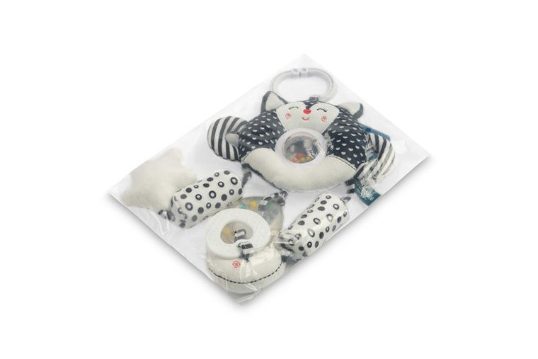 Sensillo, Black&White, zabawka podróżna, kotek