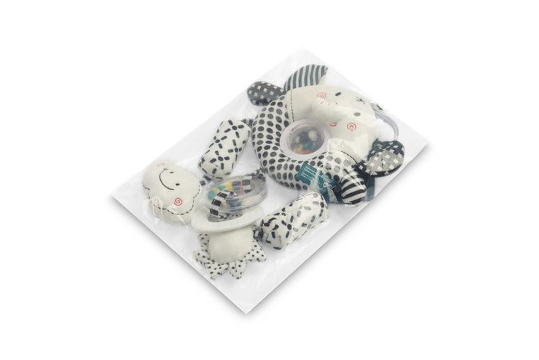 Sensillo, Black&White, zabawka podróżna, słonik