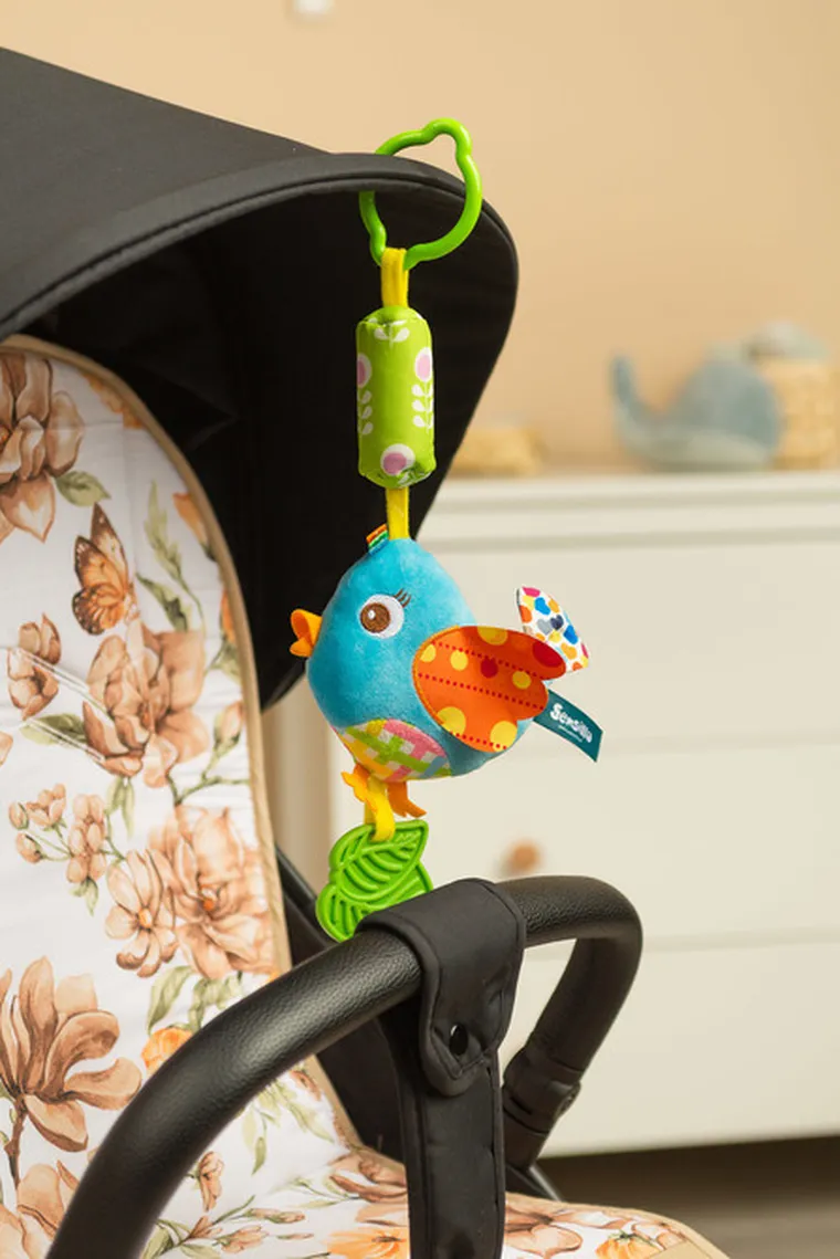 Sensillo, Colorful, zawieszka do wózka, ptaszek