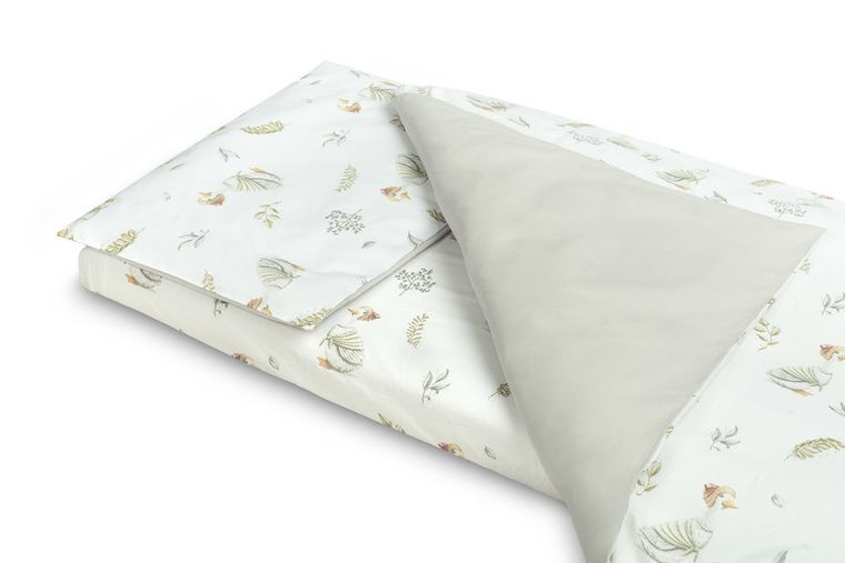 Sensillo, Gąska, 2-częściowy komplet pościeli + prześcieradło, 100-135 cm