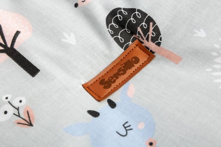 Sensillo, Jelonek, kosz na zabawki, Medium, szary