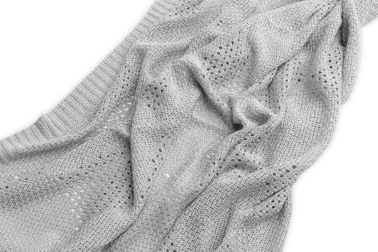 Sensillo, koc bambusowy, szary, 80-100 cm