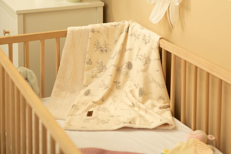 Sensillo, kocyk eco, plusz, kwiatki, 80-100 cm