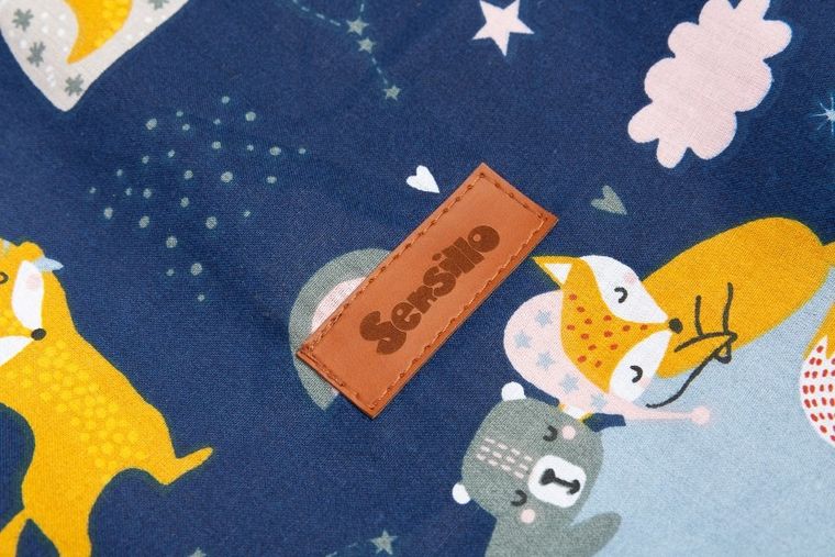 Sensillo, Liski, kosz na zabawki, medium, granat