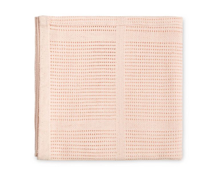 Sensillo, Lulu, koc ażurowy, jasny róż