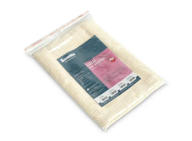 Sensillo, Lulu, koc ażurowy, natural