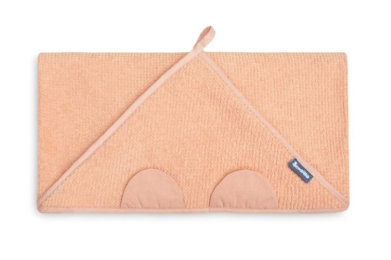 Sensillo, Miś, okrycie kąpielowe, krepa, brudny róż, 100-100 cm