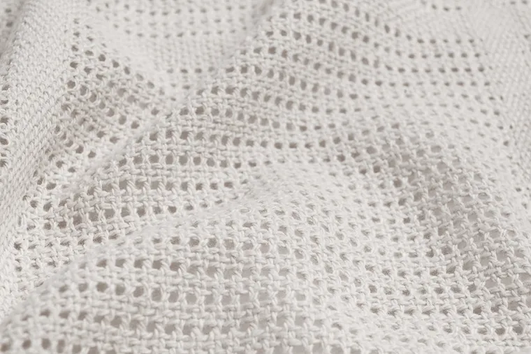 Sensillo, Moli, koc ażurowy, jasny szary, 70-110 cm