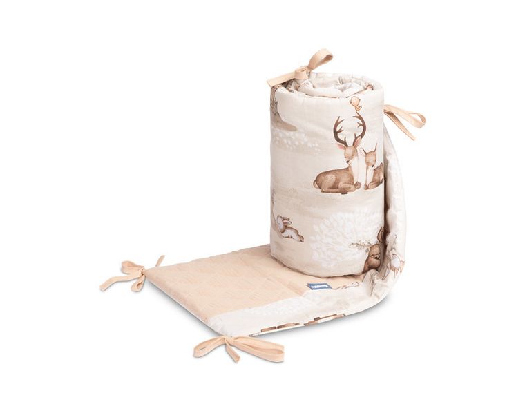 Sensillo, ochraniacz do łóżeczka muślin, Zagajnik, brązowy