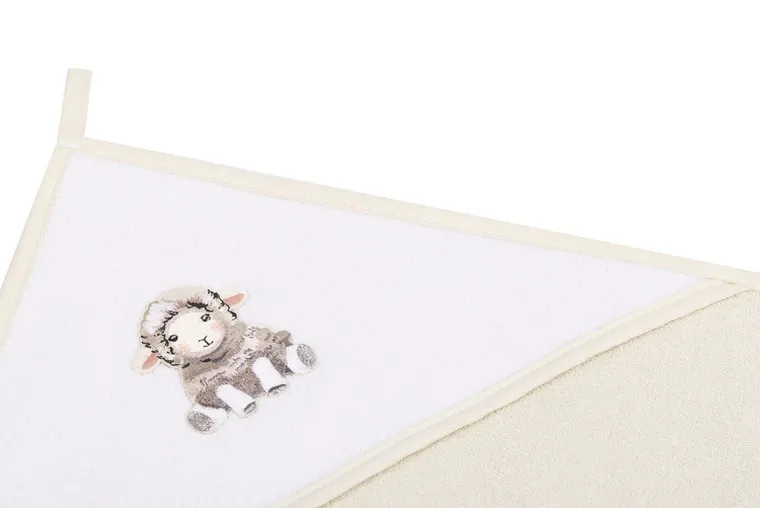 Sensillo, okrycie kąpielowe, sheep, beige, 80-80 cm