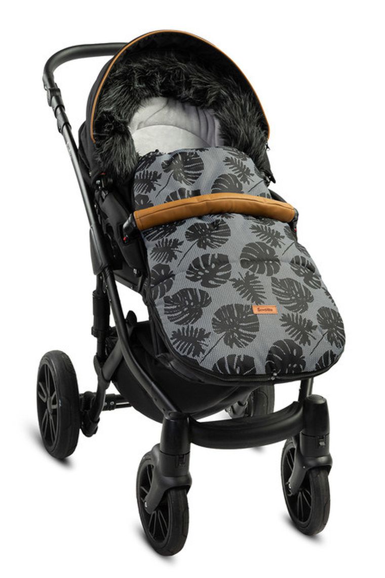 Sensillo, Olaf, śpiworek do wózka, monstera, 100-45 cm